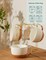 Beige Ceramic Coffee Mugs – Set of 4 Large 16 oz Mugs with Handles, Durable Porcelain for Hot or Cold Drinks like Coffee, Cocoa, Latte, Milk, or Cereal, Nordic-Style Design